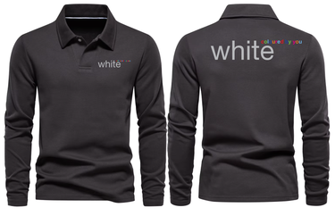WHITE LONG SLEEVE POLO
